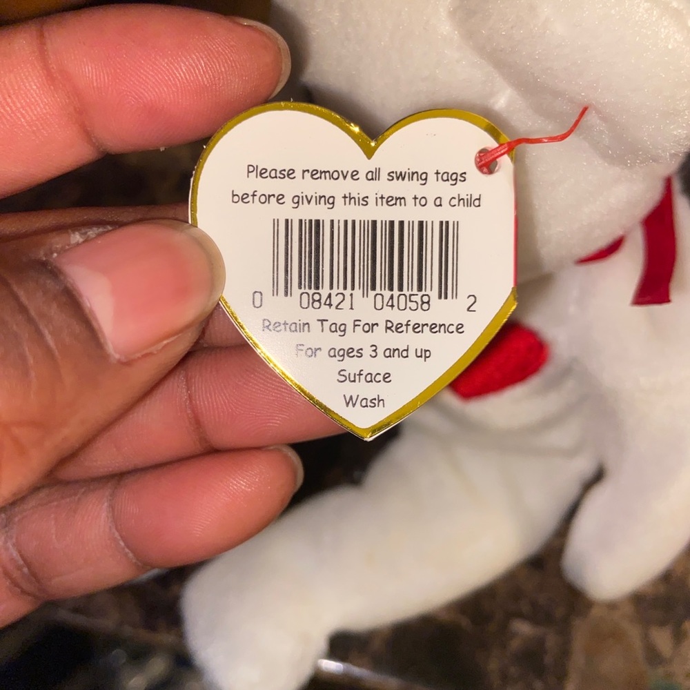 Ty Valentino beanie baby ERROR (double “ii”) in mint condition
